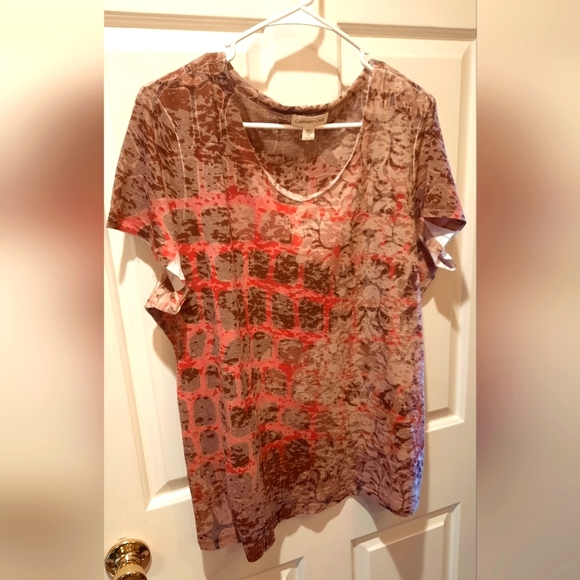 Coldwater Creek Short Sleeve Blouse size 1X - Picture 10 of 11